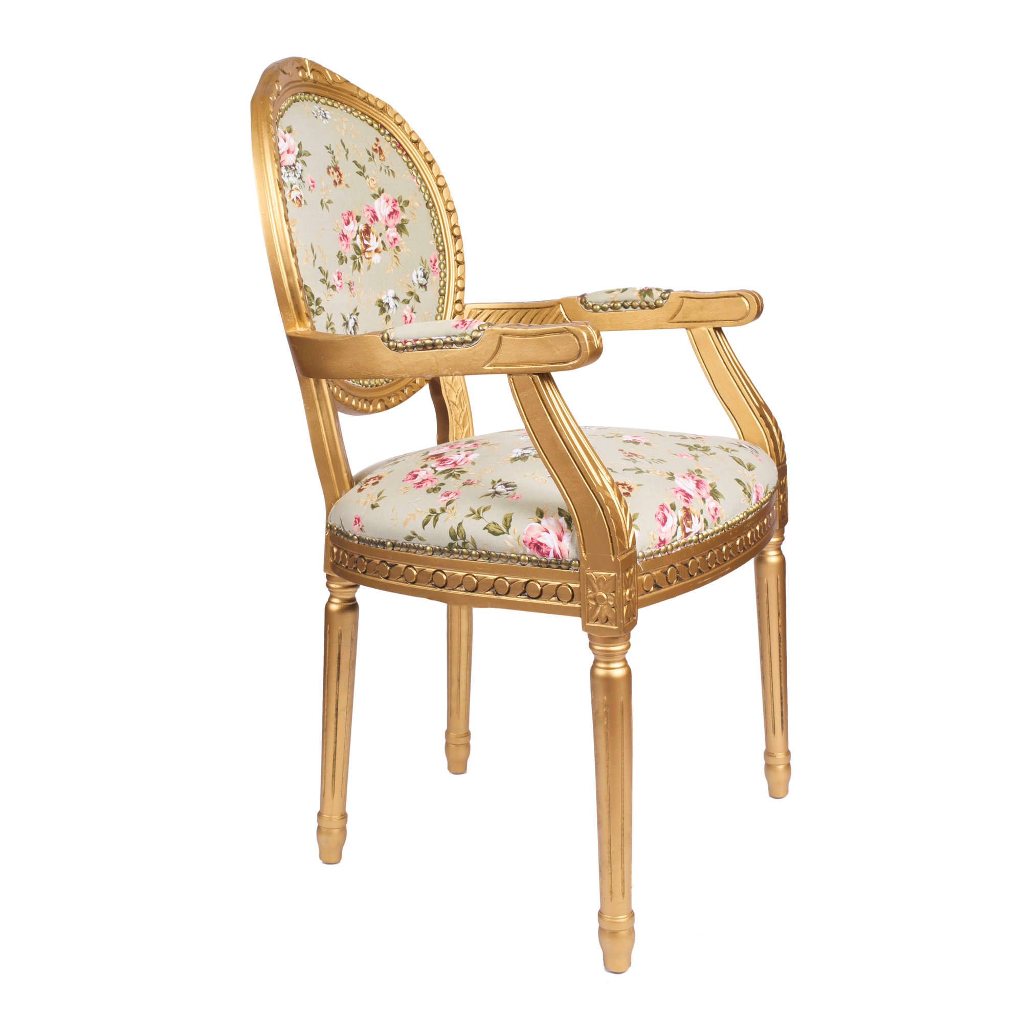 Derry's Louis Floral Upholstered Dining Chair & Reviews Wayfair.co.uk